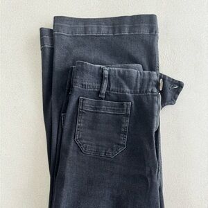 Anthropologie pilcro black wide-leg jeans